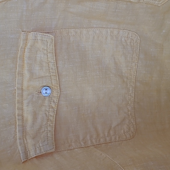 Talbots Yellow Linen Tunic 2X - Picture 4 of 5